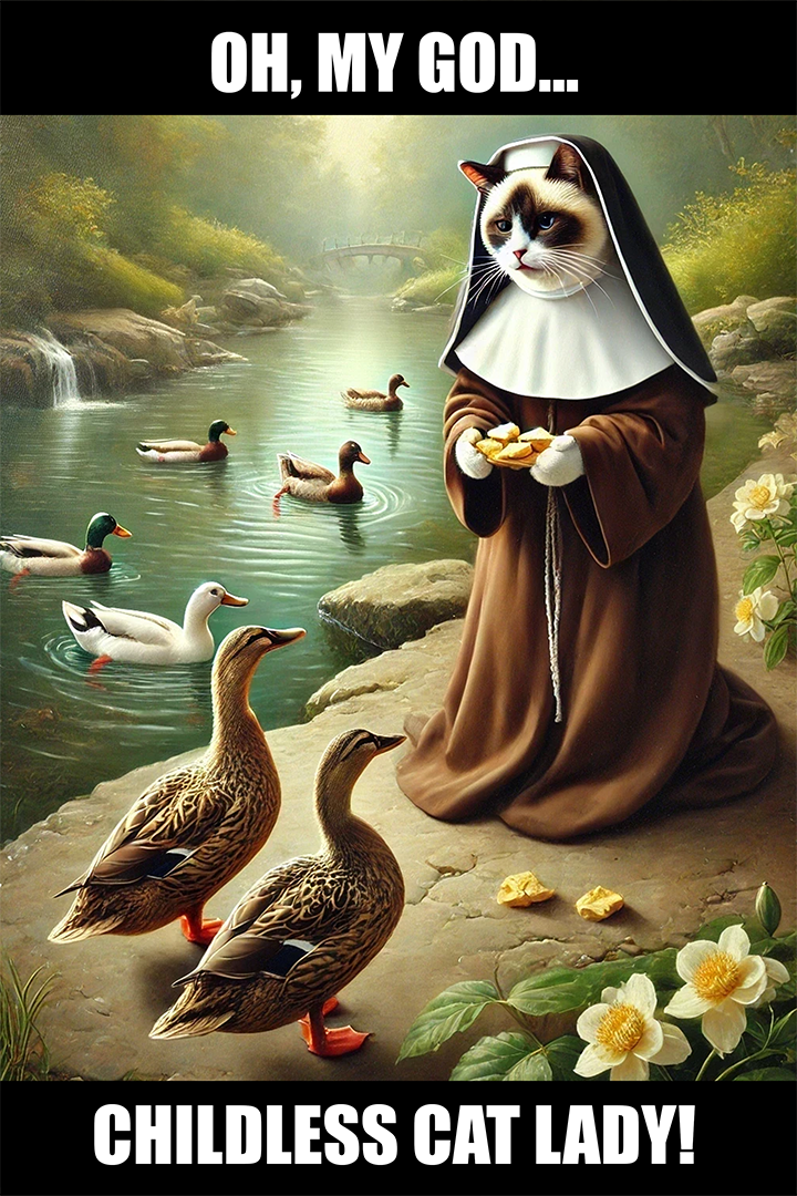 Giving Cat Lady Nun