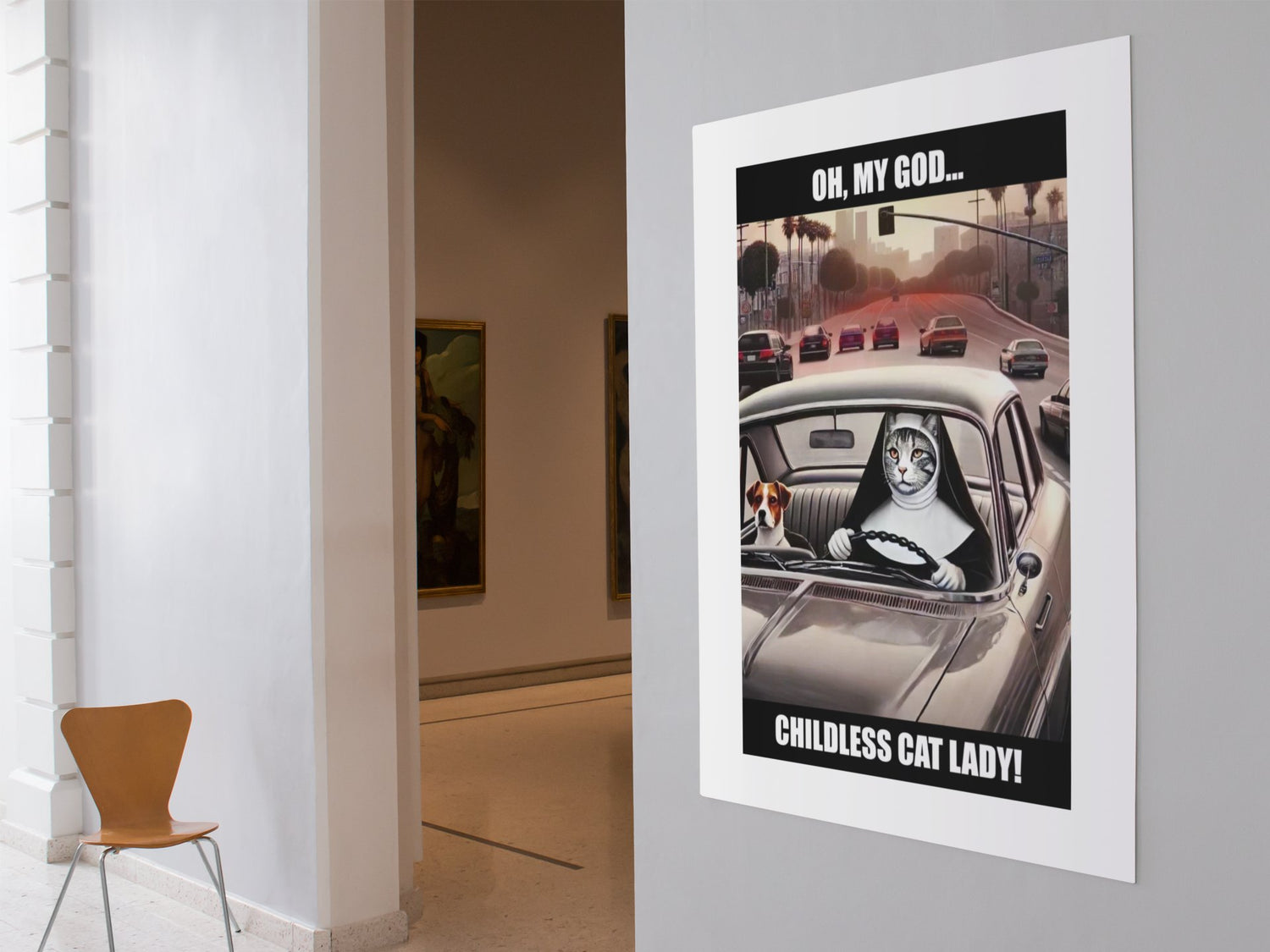Cat Lady Nun Posters