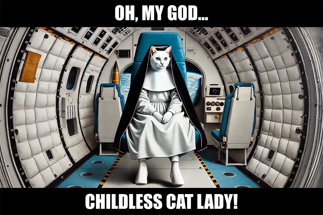 Orbiting Cat Lady Nun