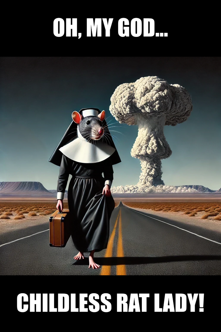Fleeing Rat Lady Nun